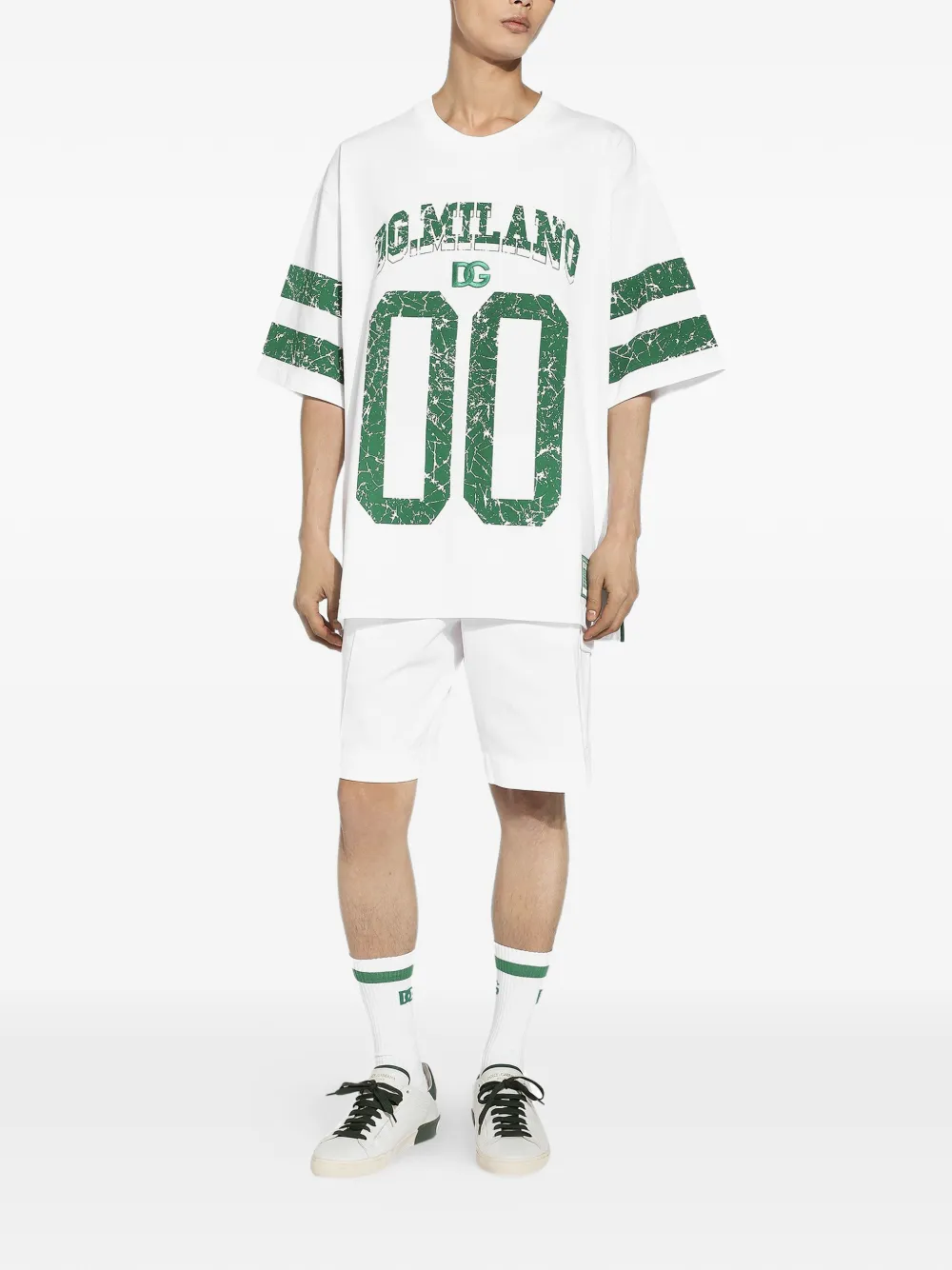 Dolce & Gabbana Shorts met logopatch - Wit