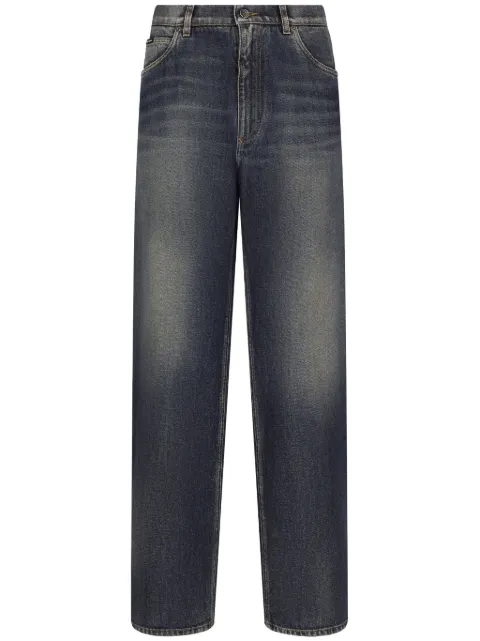 Dolce & Gabbana jeans rectos con efecto lavado