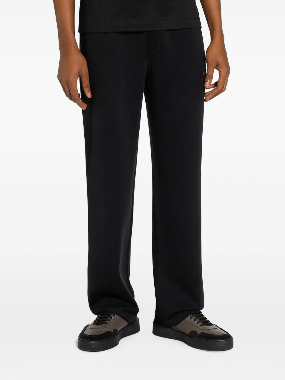 Dolce & Gabbana Trainingsbroek met geborduurd logo Zwart