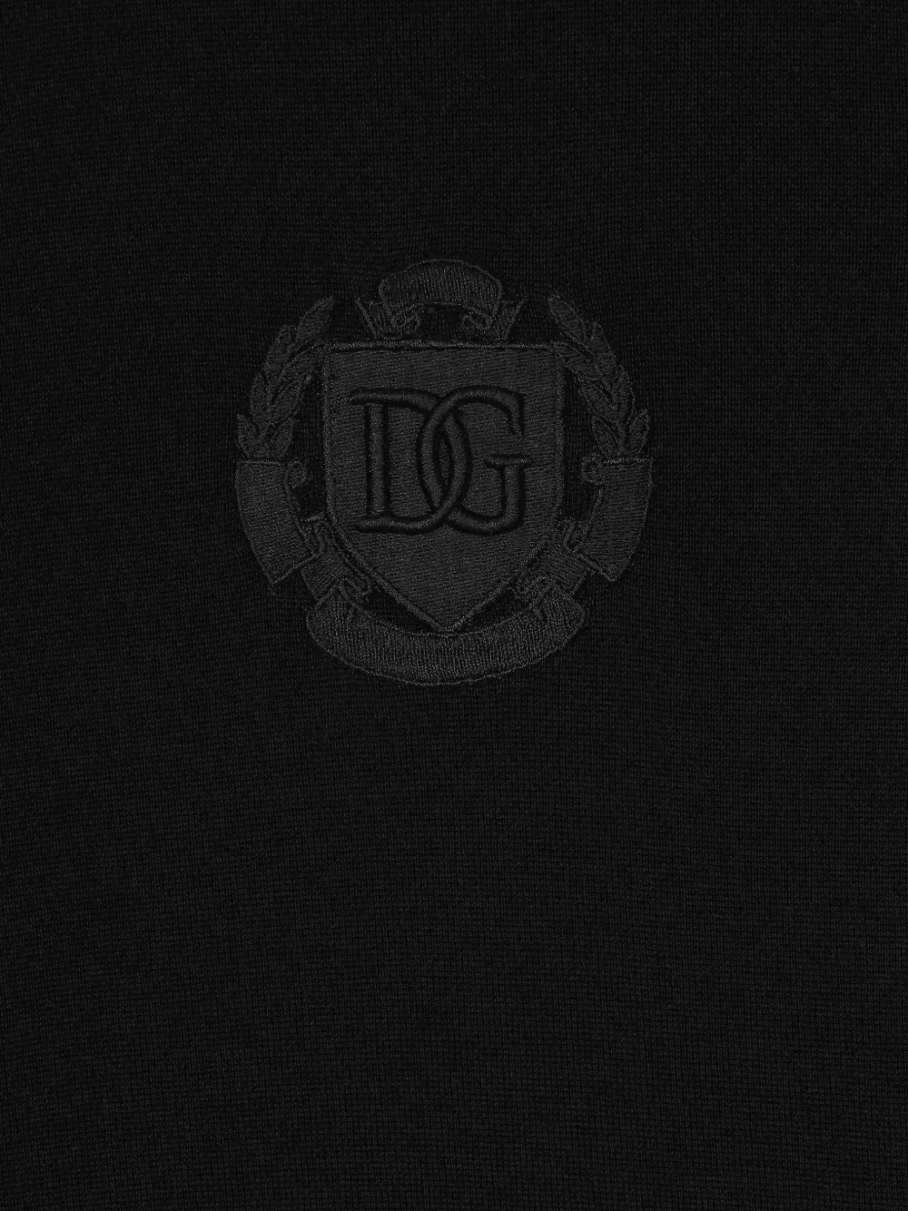 Dolce & Gabbana Vest met logopatch en rits Zwart