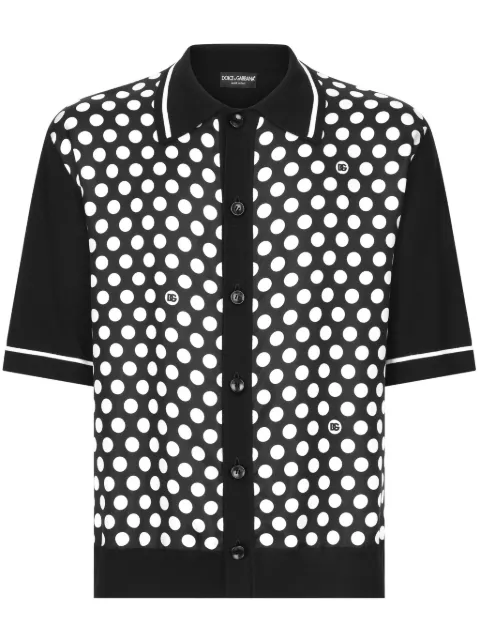 Dolce & Gabbana polka-dot short-sleeve shirt