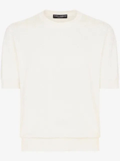 Dolce & Gabbana DG-logo silk sweater