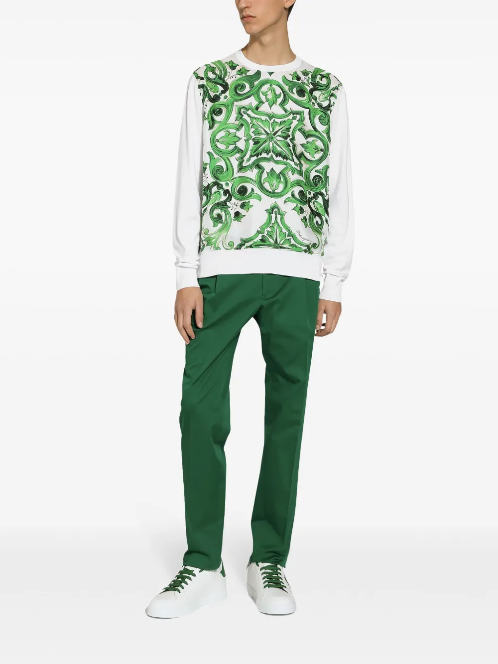 Dolce & Gabbana マジョリカプリント プルオーバー | セーター | Image 2