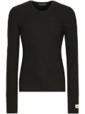 Dolce & Gabbana logo patch jumper - Grey