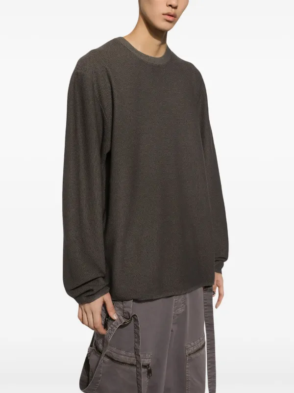 【関税込み】ATTACHMENT グレー クルーネック スウェットシャツ Dolce & Gabbana クルーネック スウェットシャツ | グレー