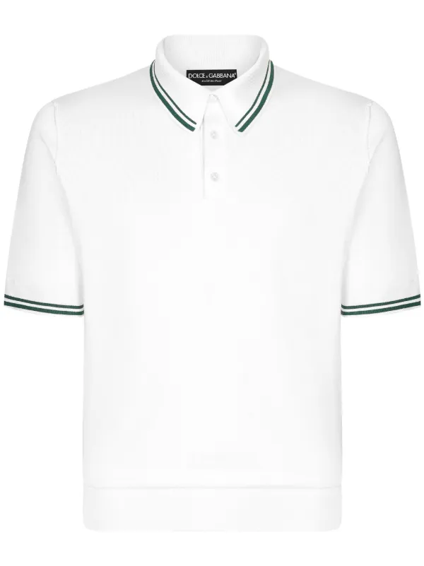 DOLCE & GABBANA ストライプポロシャツ マルチカラーのメンズ ポロシャツ シルク ストライプ DGパッチ