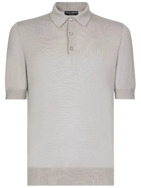 Dolce & Gabbana playera tipo polo de tejido fino