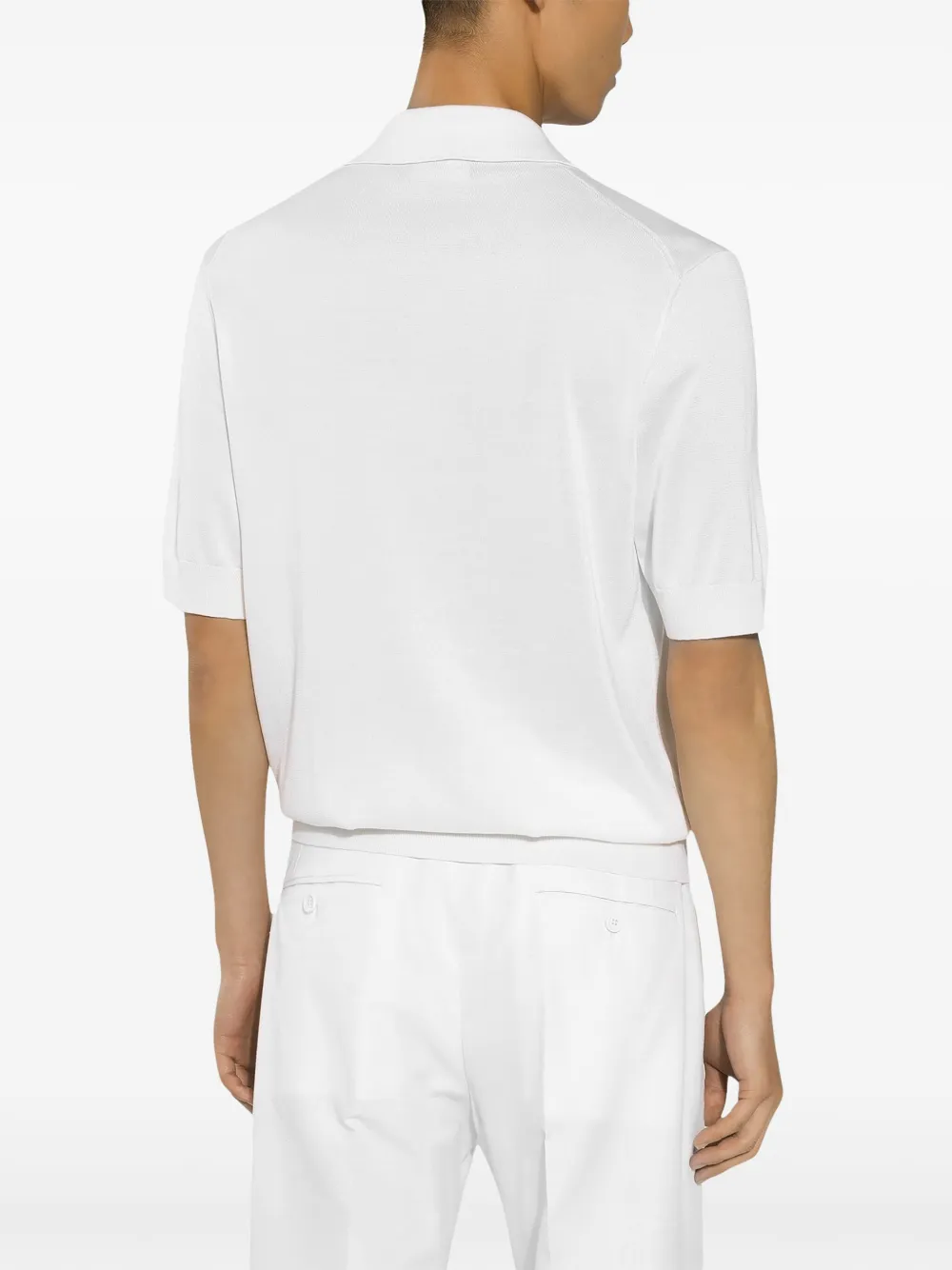 Dolce & Gabbana Zijden poloshirt Wit