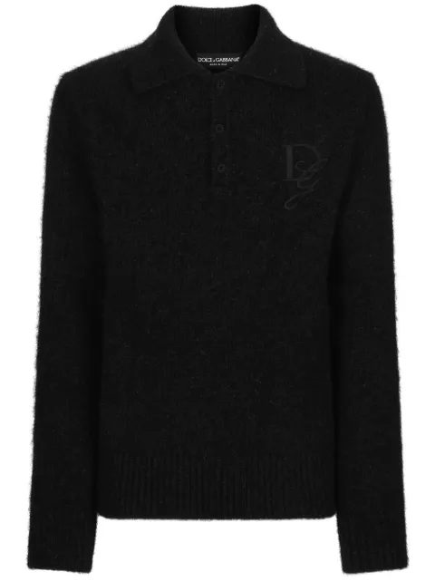 Dolce & Gabbana playera tipo polo con logo bordado