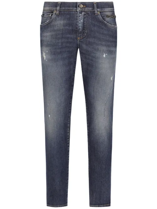 Jean skinny à effet usé - Dolce & Gabbana - Modalova