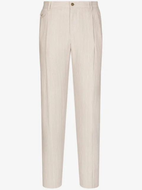Dolce & Gabbana tailored linen trousers