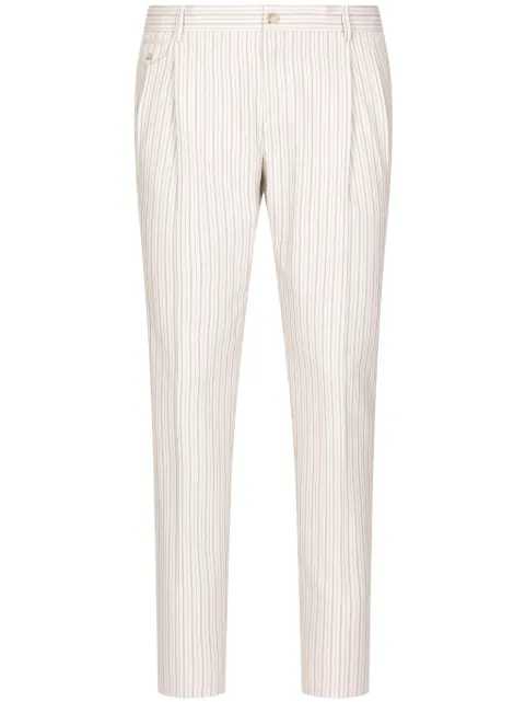 Dolce & Gabbana Calça de alfaiataria em algodão