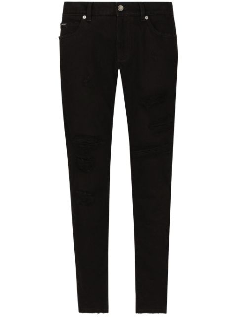 Dolce & Gabbana ripped slim-fit jeans Men