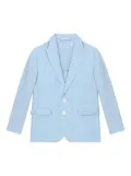 Dolce & Gabbana Kids single-breasted linen blazer - Blue