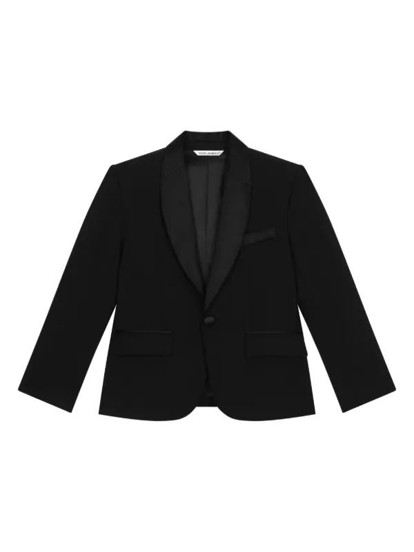 Dolce Gabbana Kids single-breasted Blazer Black FARFETCH IN
