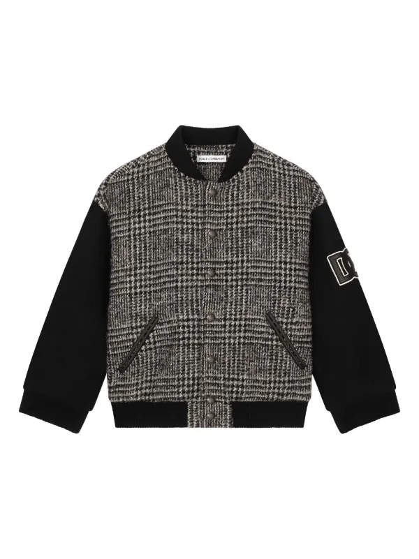 Dolce & Gabbana Kids ロゴ ボンバージャケット | グレー | FARFETCH JP