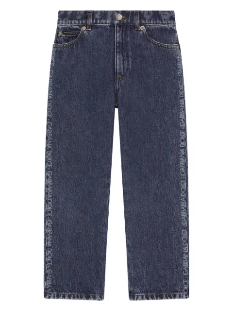 Dolce & Gabbana Kids logo-plaque jeans
