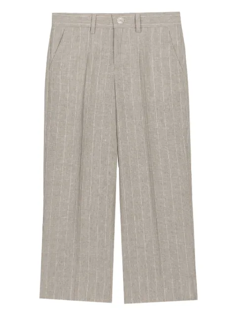 Dolce & Gabbana Kids pinstripe pleated-front trousers
