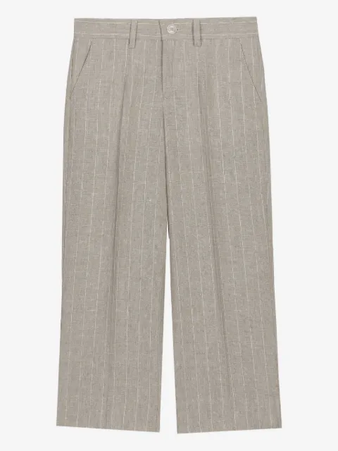 Dolce & Gabbana Kids pinstripe pleated-front trousers