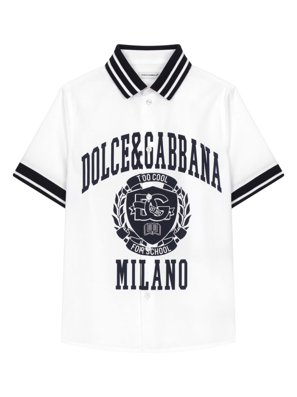 Dolce & Gabbana Kids Too Cool for School Hemd - Weiß