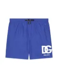 Dolce & Gabbana Kids logo-print swim trunks - Blue