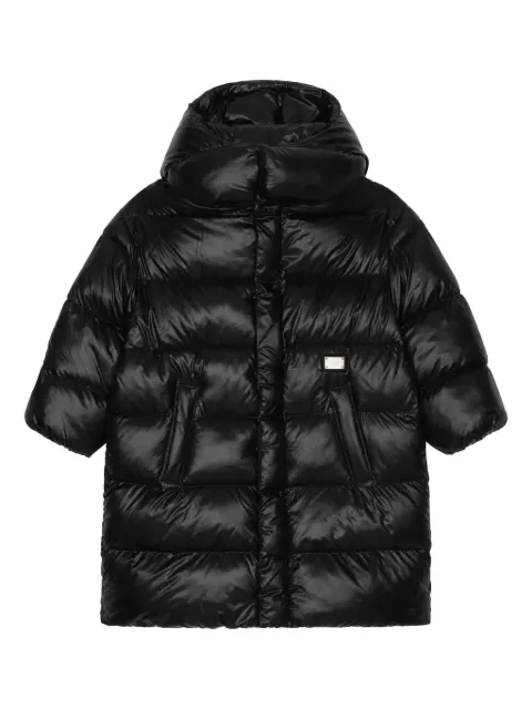 Dolce & Gabbana Kids logo-appliqué padded coat