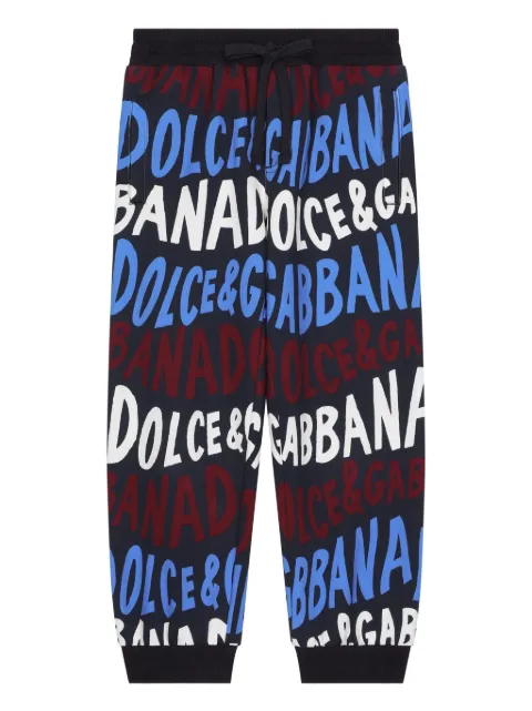 Dolce & Gabbana Kids logo-print track pants