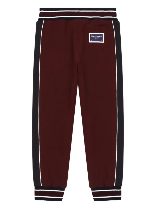 Dolce & Gabbana キッズパンツ 18-24M 86-92cm Dolce & Gabbana Kids ロゴタグ トラックパンツ | レッド | FARFETCH JP