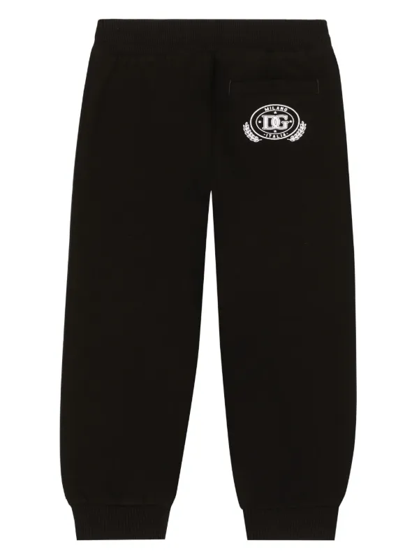D&G DOLCE&GABBANA★素敵！Logo-print jersey track pants Jersey jogging pants with DG logo print in Black for Men