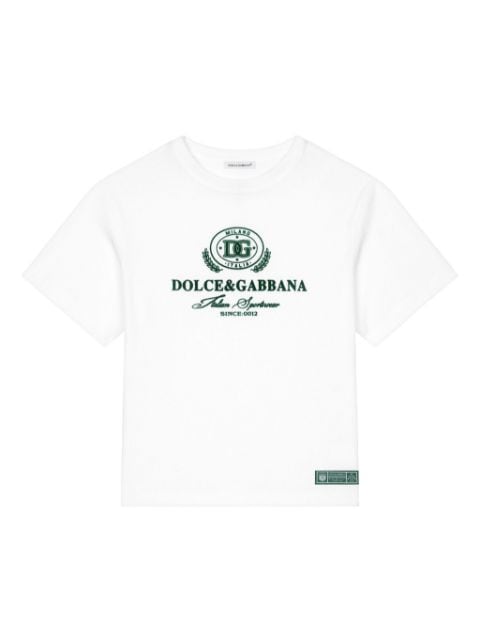 Dolce & Gabbana Kids Optical white cotton t-shirt 
