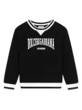 Dolce & Gabbana Kids logo-print crew-neck sweatshirt - Black