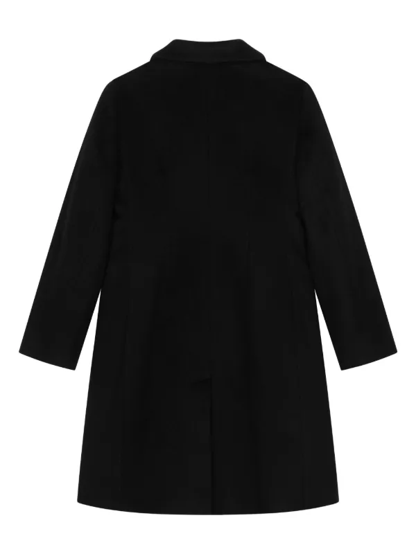 ■DOLCE&GABBANA■ブラッシュド加工 フェルトコート Dolce & Gabbana Kids DGボタン シングルコート | ブラック