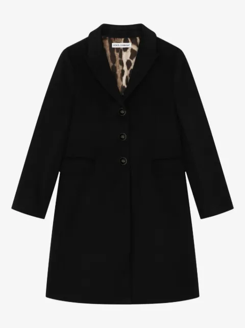 Dolce & Gabbana Kids abrigo con botones DG