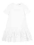 Dolce & Gabbana Kids Poplin effect dress - White