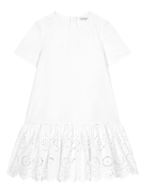 Dolce & Gabbana Kids Poplin effect dress
