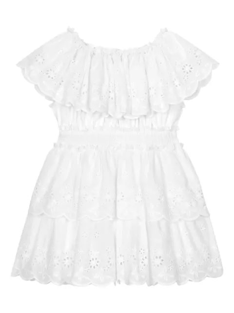 Dolce & Gabbana Kids Broderie anglaise detailing dress