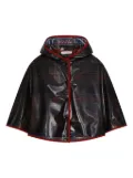 Dolce & Gabbana Kids check-print cape coat - Blue