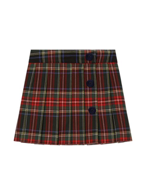 Dolce & Gabbana Kids jupe à motif tartan