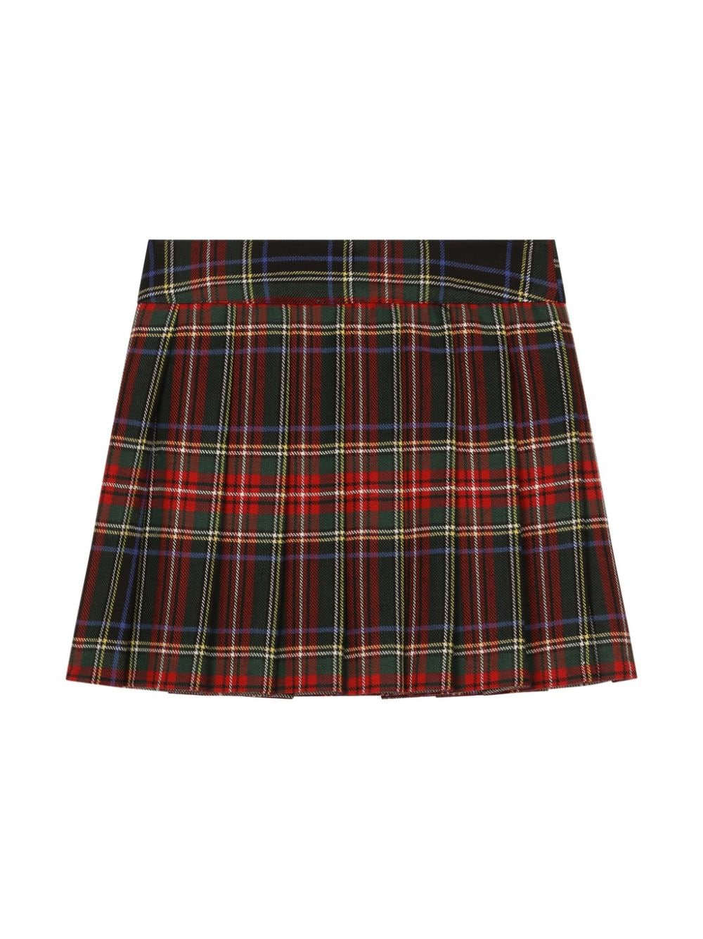 Dolce & Gabbana Kids Rok met tartan ruit - Zwart