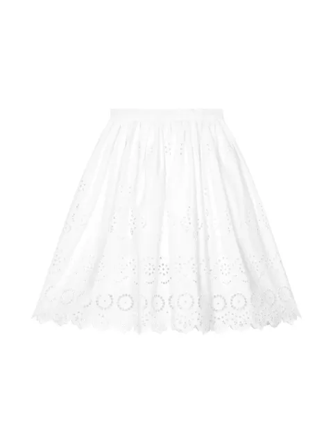 Dolce & Gabbana Kids broderie-anglaise cotton skirt