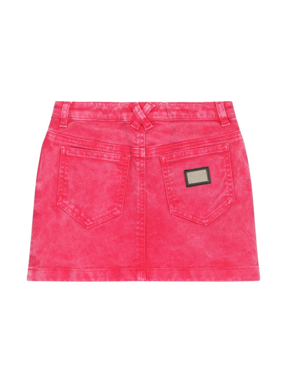 Dolce & Gabbana Kids Rok met acid wassing - Roze