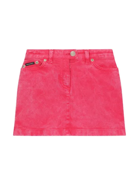 Dolce & Gabbana Kids acid-wash skirt