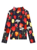 Dolce & Gabbana Kids tulip print t-shirt - Blue