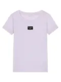 Dolce & Gabbana Kids logo tag t-shirt - Purple