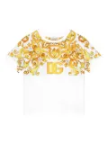 Dolce & Gabbana Kids Majolica jersey t-shirt - White