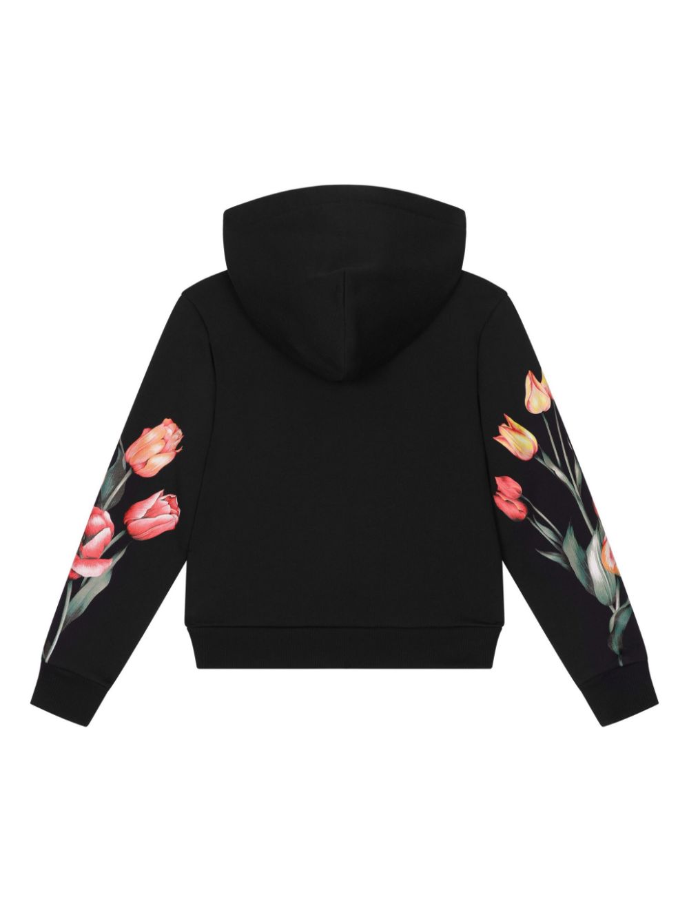 Dolce & Gabbana Kids Hoodie met tulpprint - Blauw