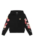 Dolce & Gabbana Kids tulip print hoodie - Blue
