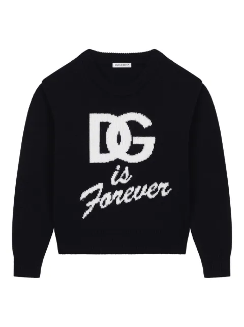 Dolce & Gabbana Kids Sweatshirt mit Logo-Stickerei