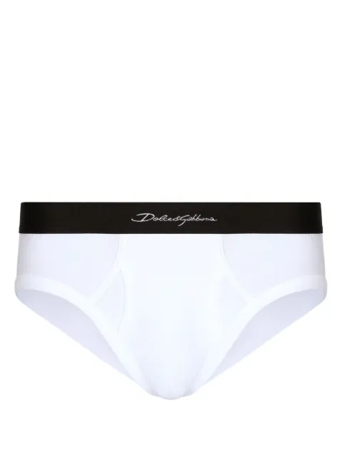 Dolce & Gabbana logo-waistband low-rise briefs