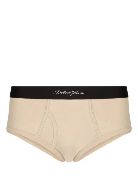 Dolce & Gabbana logo-waistband low-rise briefs